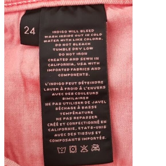 J Brand Women's Selena Grapefruit Crop Boot Mid-Rise Eyelet Jean SZ 24R NWT - Picture 11 of 12